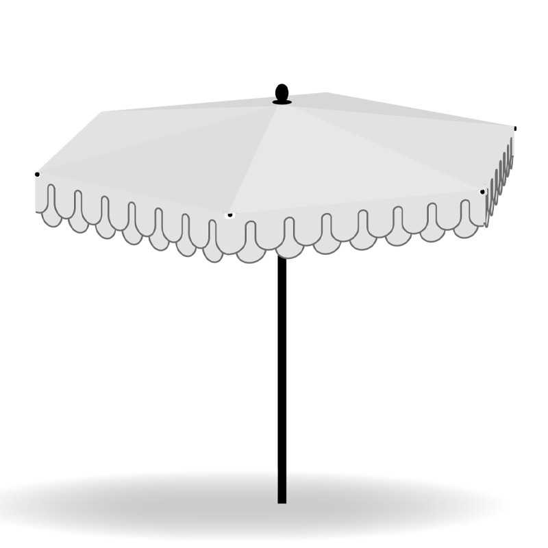 Umbrosa NATA UX Roman Castle Sonnenschirm Ø 280 cm